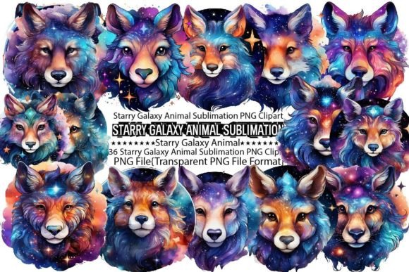 Download Starry Galaxy Animal Sublimation Bundle - Premium Resources