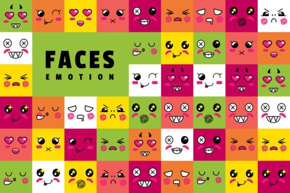 Download Simple Flat Design Expressive Emotions - Expressive Collection