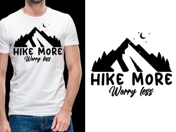 Download Hike More Worry Less Outdoors Tshirt - Premium Resources