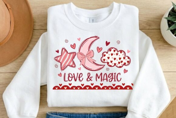 Download Love and Magic PNG, Valentine Moon PNG, - Premium Resources