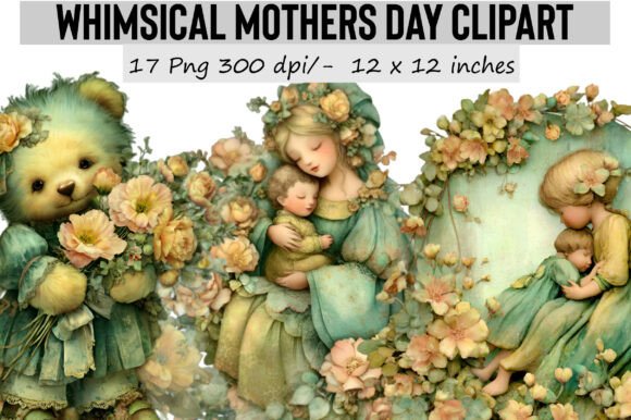 Download Whimsical Mothers Day Clipart - Mothers day clipart Collection