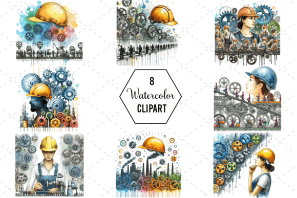 Download GearCraft Watercolor WorkLine Bundle - Craft Collection